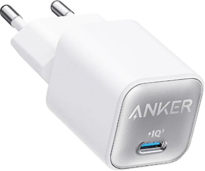 Мережевий зарядний пристрій Anker PowerPort 511 Nano III White, 30 W USB Type-C (A2147G21)