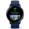 Смарт-годинник Garmin Vivoactive 5 Metallic Navy Aluminum Bezel with Navy Case and Silicone Band (010-02862-52)