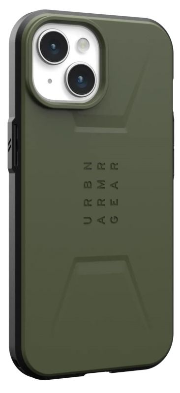Чохол-накладка Urban Armor Gear Civilian Magsafe для Apple iPhone 15 Olive (114287117272)