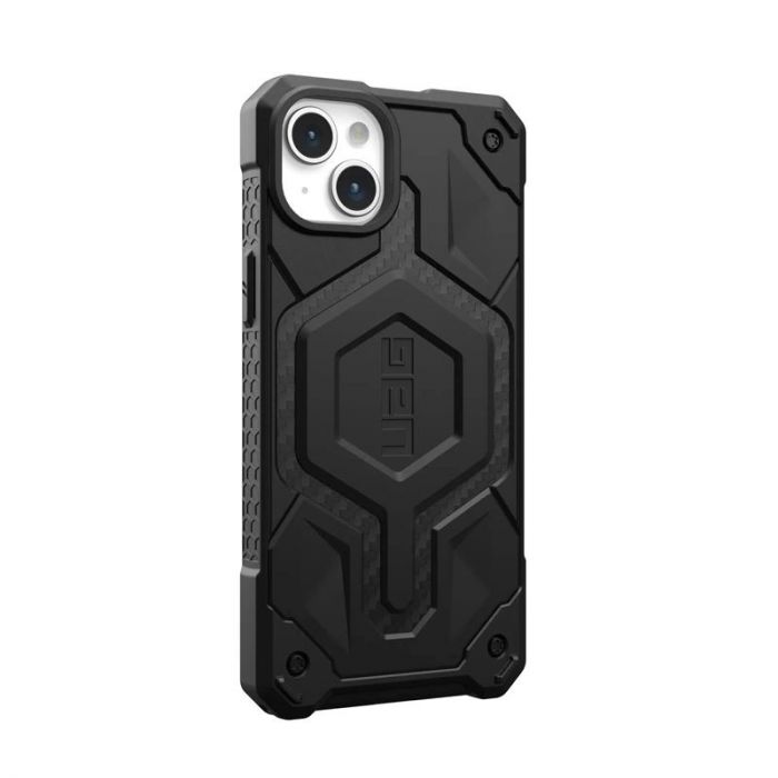 Чохол-накладка Urban Armor Gear Monarch Pro Magsafe для Apple iPhone 15 Plus Carbon Fiber (114220114242)