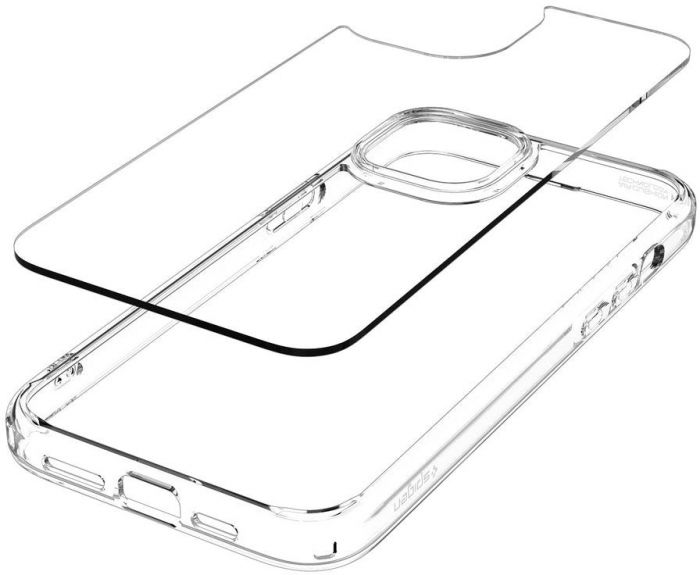 Чохол-накладка Spigen Crystal Hybrid для Apple iPhone 15 Plus Crystal Clear (ACS06459)