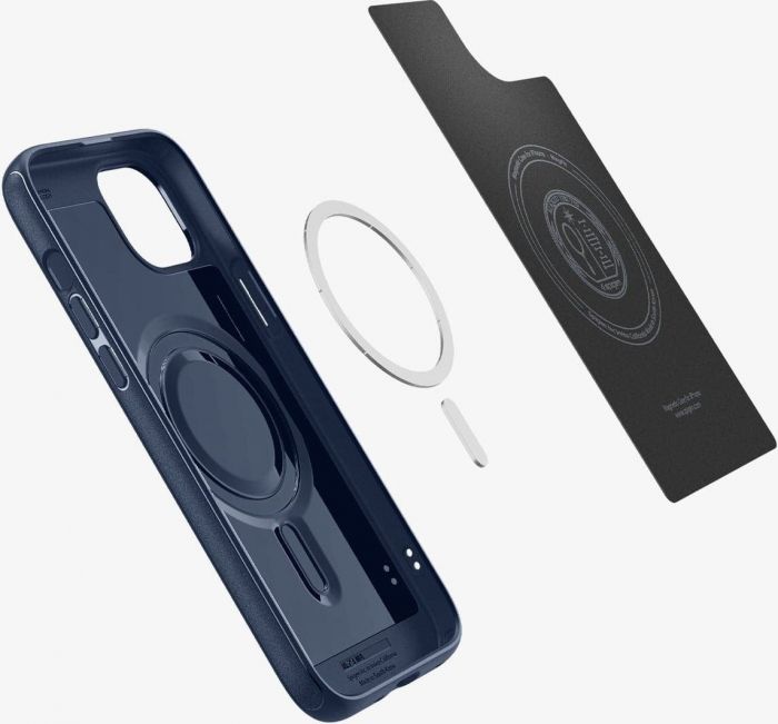 Чохол-накладка Spigen Mag Armor MagFit для Apple iPhone 15 Plus Navy Blue (ACS06672)