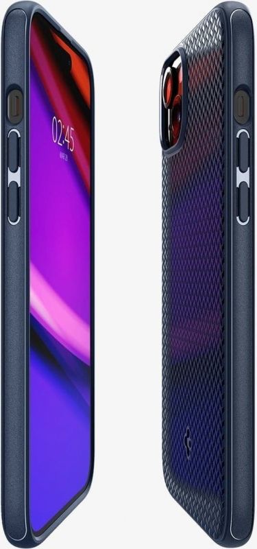 Чохол-накладка Spigen Mag Armor MagFit для Apple iPhone 15 Plus Navy Blue (ACS06672)
