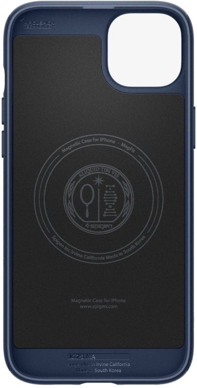 Чохол-накладка Spigen Mag Armor MagFit для Apple iPhone 15 Plus Navy Blue (ACS06672)