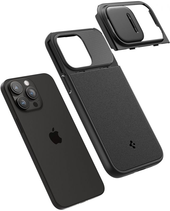 Чохол-накладка Spigen Optik Armor MagFit для Apple iPhone 15 Pro Max Black (ACS06599)