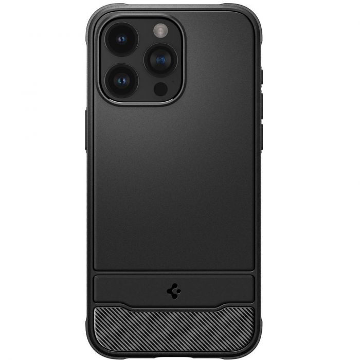 Чохол-накладка Spigen Rugged Armor MagFit для Apple iPhone 15 Pro Matte Black (ACS06703)