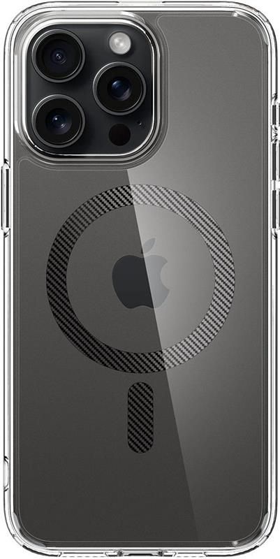 Чохол-накладка Spigen Ultra Hybrid MagFit для Apple iPhone 15 Pro Max Carbon Fiber (ACS06578)