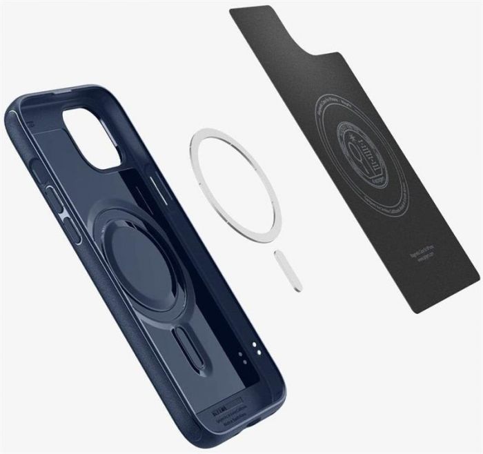 Чохол-накладка Spigen Mag Armor MagFit для Apple iPhone 15 Navy Blue (ACS06816)