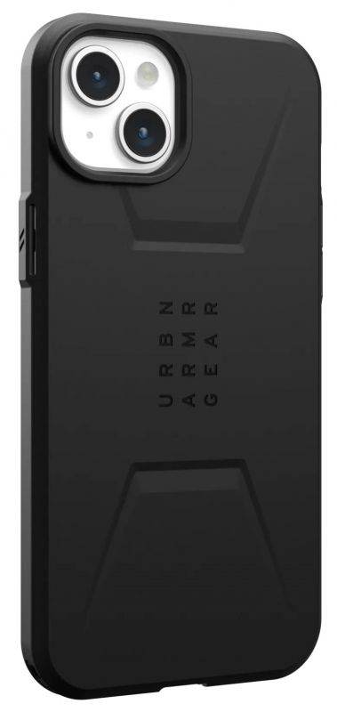 Чохол-накладка Urban Armor Gear Civilian Magsafe для Apple iPhone 15 Plus Black (114306114040)