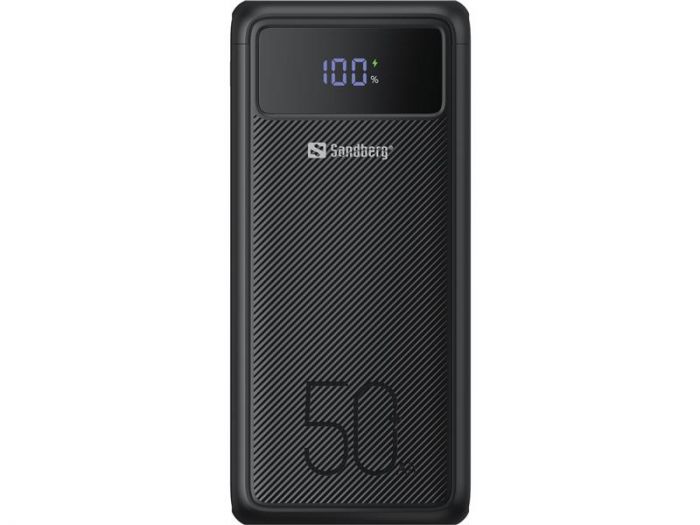 Універсальна мобільна батарея Sandberg Powerbank 50000mAh, USB-C PD 130W, Black (420-75)