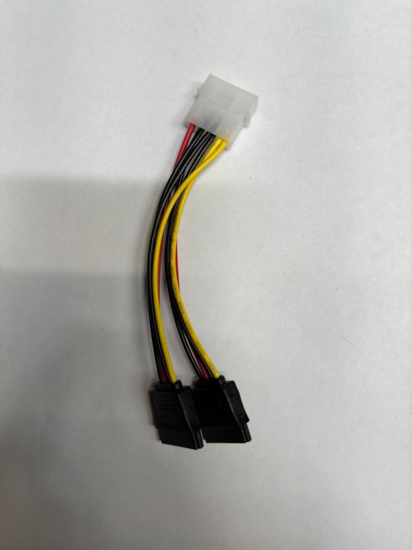 Кабель Atcom molex to 2 sata 20см