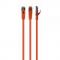 Патч-корд S/FTP Cablexpert (PP6A-LSZHCU-O-10M) cat.6a, литий, 50u  штекер із засувкою, 10 м, помаранчевий