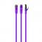 Патч-корд S/FTP Cablexpert (PP6A-LSZHCU-V-10M) cat.6a, литий, 50u "штекер із засувкою, 10м, фіолетовий