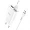 Мережевий зарядний пристрій Hoco C88A (2USB, 2.4А) White (C88AMW) + кабель MicroUSB