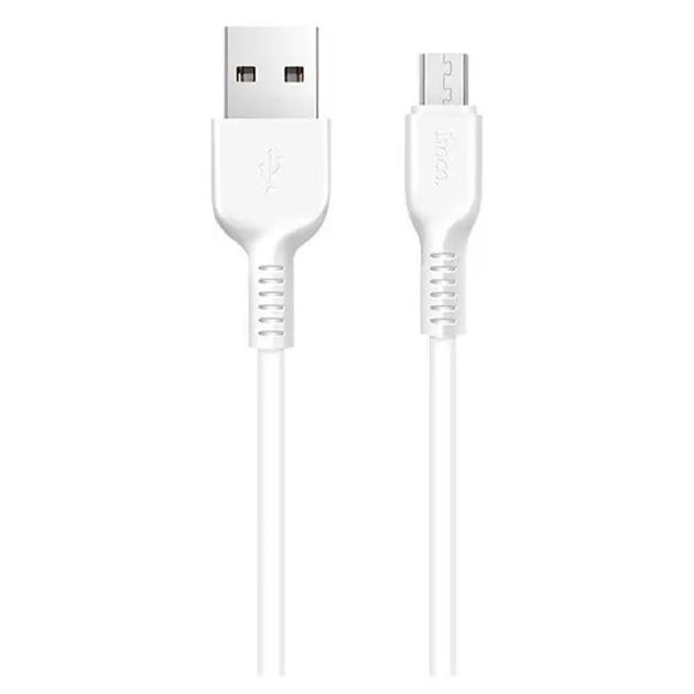 Кабель Hoco X20 Flash USB - microUSB (M/M), 1 м, White (D21032)