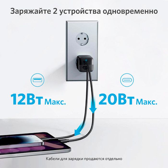 Мережевий зарядний пристрій Anker PowerPort 323 Black (A2331G11)