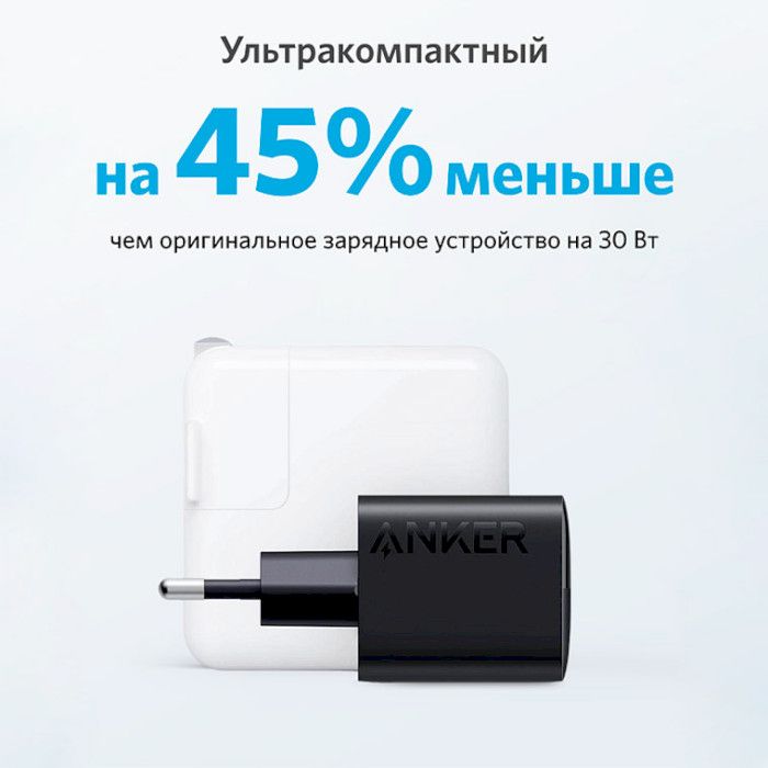 Мережевий зарядний пристрій Anker PowerPort 323 Black (A2331G11)