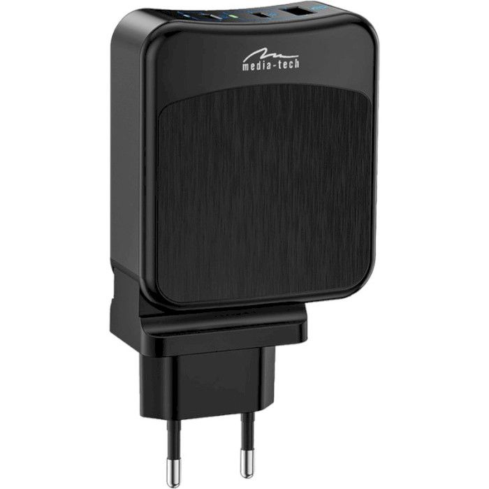 Мережевий зарядний пристрій Media-Tech MT6252 65W Black 