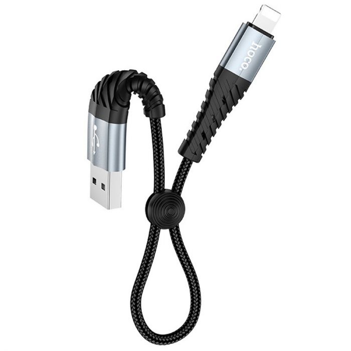 Кабель Hoco X38 USB - Lightning (M/M), 0.25м, Black (X38LB0.25)