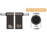 Адаптер для зарядки ноутбука HP від павербанка PD 100W USB Type-C - 7.4x5.0mm (2000985601214)