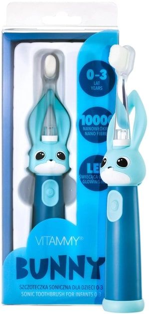 Зубна електрощітка Vitammy Bunny Blue (від 0 - 3 років)