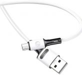 Кабель Usams US-SJ435 USB - Micro USB (M/M), 1 м, White (SJ435USB01)