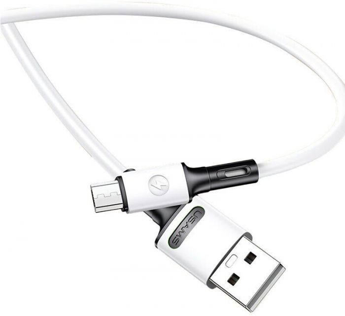 Кабель Usams US-SJ435 USB - Micro USB (M/M), 1 м, White (SJ435USB01)