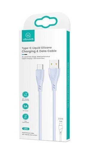 Кабель Usams US-SJ494 USB - USB Type-C (M/M), 1 м, Blue (SJ494USB03)