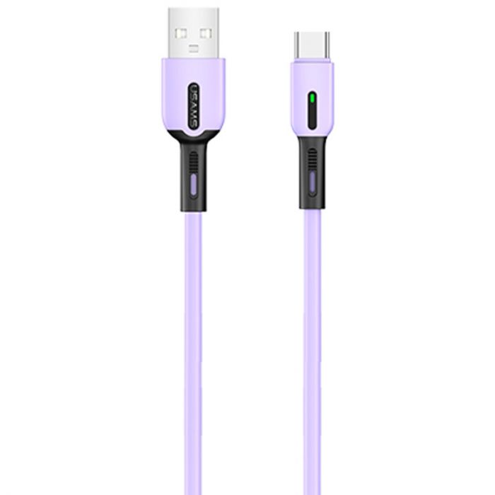 Кабель Usams US-SJ433 USB - USB Type-C (M/M), 1 м, Purple (SJ433USB04)