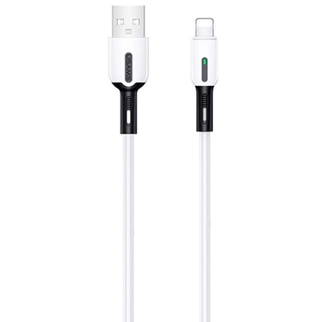 Кабель Usams US-SJ456 USB - Lightning (M/M), 2 м, White (SJ456USB01)
