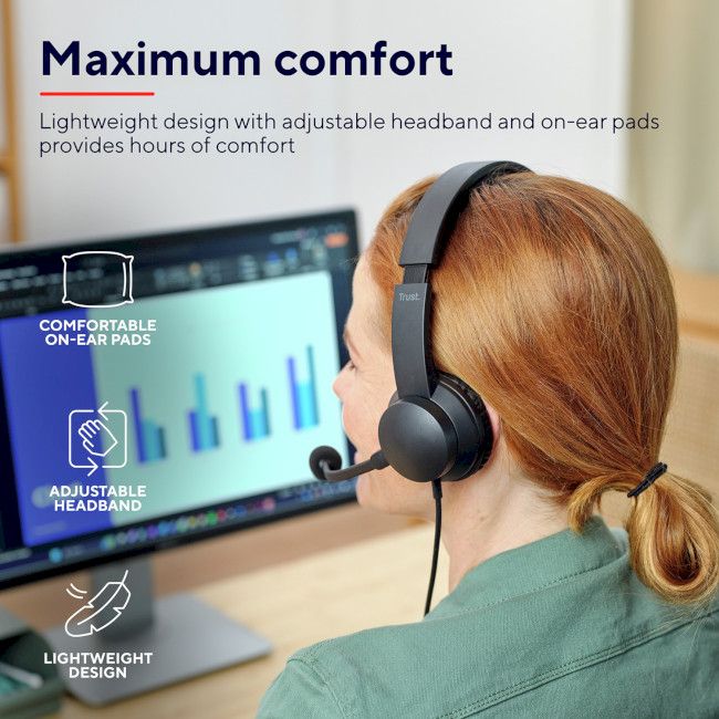 Гарнітура Trust Ayda Black (25087)