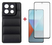 Чохол-накладка Dengos для Xiaomi Redmi Note 13 5G Black (DG-KM-58) + захисне скло