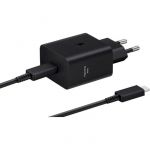 Мережевий зарядний пристрій Samsung EP-T4511XBEGEU Black, 25W + кабель USB Type-C
