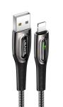 Кабель Usams US-SJ469 USB - Lightning (M/M), 1.2 м, Black (SJ469USB01)