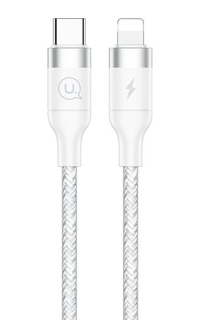 Кабель Usams US-SJ350 USB Type-C - Lightning (M/M), 1.2 м, White (SJ350USB02)