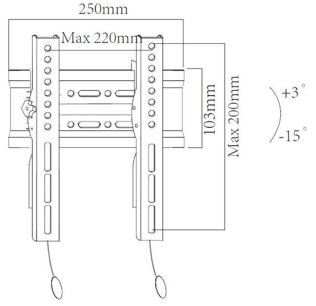 Кронштейн X-Digital Steel ST215 Black (VESA200х200)