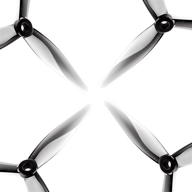 Пропелери HQProp 7.5x3.7x3 Light Grey (2CW+2CCW) Poly Carbonate (760625796930)