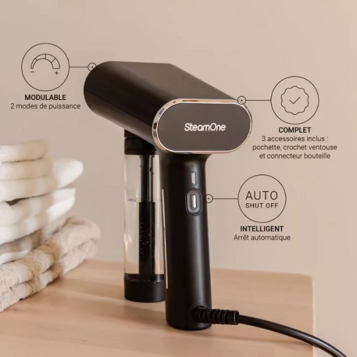 Відпарювач SteamOne EUNS150B та машинка для видалення ковтунців SteamOne RP10