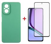 Чохол-накладка Dengos для Realme C67 Mint (DG-KM-100) + захисне скло