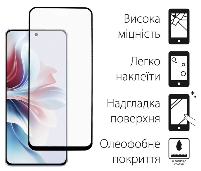 Чохол-накладка Dengos для Oppo Reno 11F Green (DG-KM-96) + захисне скло