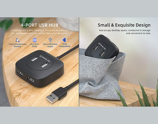 USB-хаб REAL-EL HQ-177 4 ports