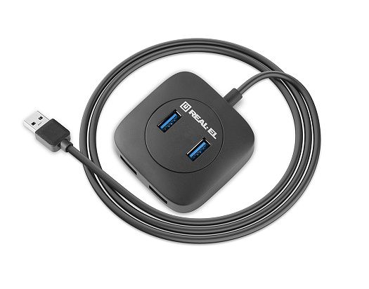 USB-хаб REAL-EL HQ-187 4 ports