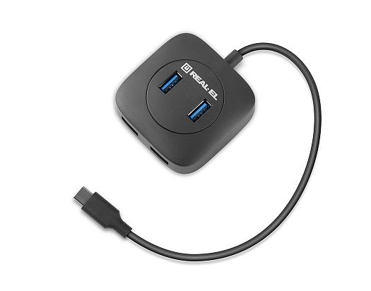 USB-хаб REAL-EL CQ-407 4 ports