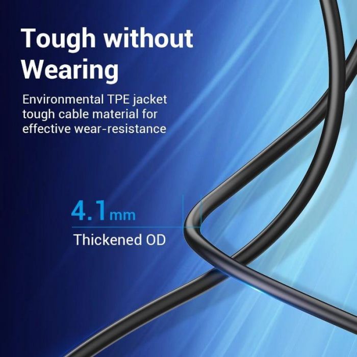 Кабель Vention USB Type-C - USB Type-B (M/M), 2 м, Black (CQUBH)