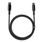Кабель Baseus Tungsten Gold USB Type-C - Lightning (M/M), 20W, 1 м Black (6953156232037)