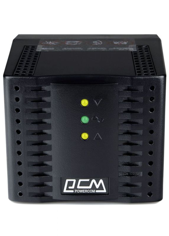Стабілізатор напруги Powercom TCA-600 black