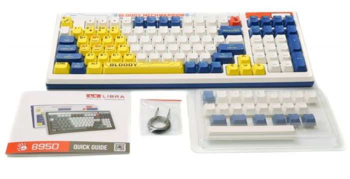Клавіатура Bloody B950 RGB Warrior Blue
