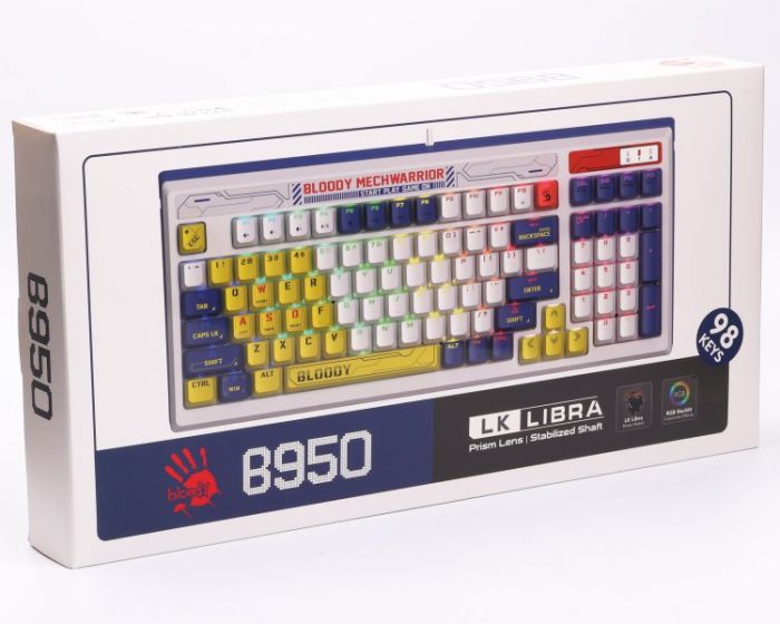 Клавіатура Bloody B950 RGB Warrior Blue