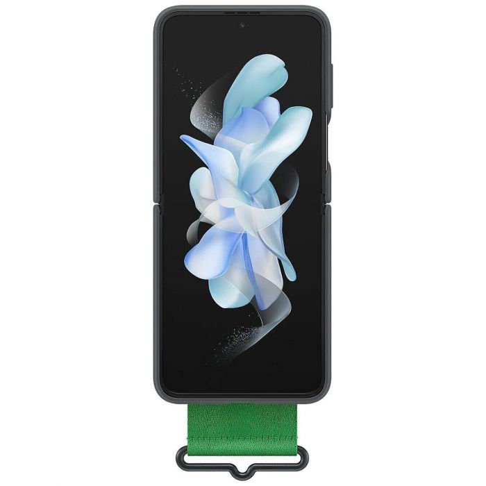 Чохол-накладка Samsung Silicone Cover with Strap для Samsung Galaxy Flip 4 SM-F721 Black (EF-GF721TBEGUA)