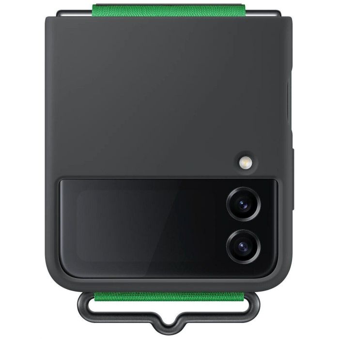Чохол-накладка Samsung Silicone Cover with Strap для Samsung Galaxy Flip 4 SM-F721 Black (EF-GF721TBEGUA)